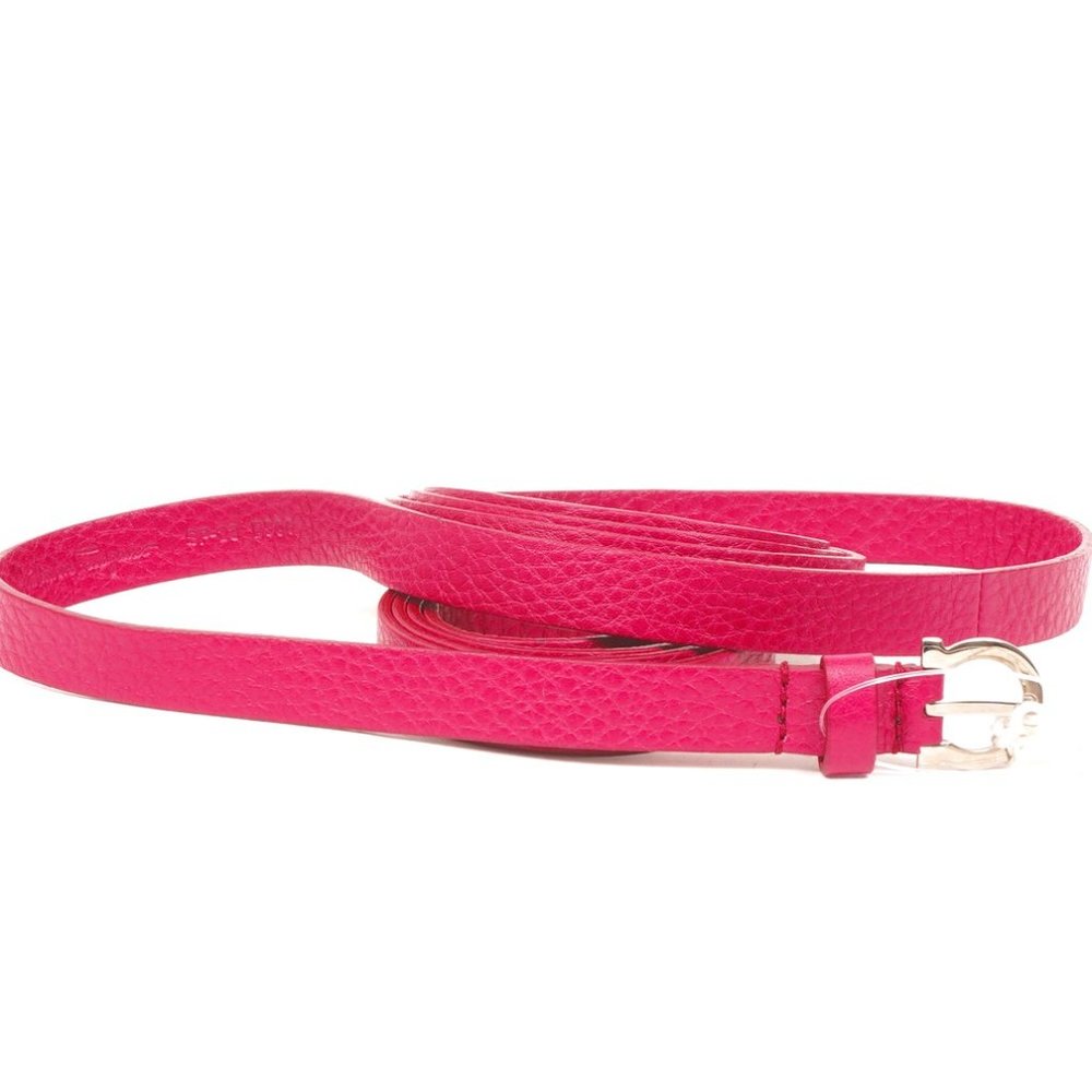 Salvatore Ferragamo Pink Hyacinth Wraparound Belt